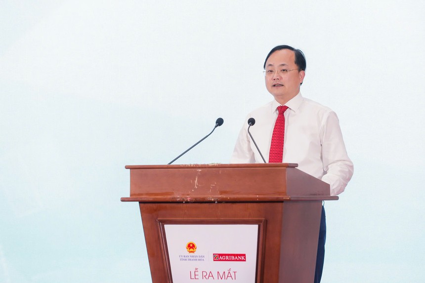 Ông Tô Huy Vũ, Chủ tịch Hội đồng Thành viên Agribank phát biểu tại buổi lễ