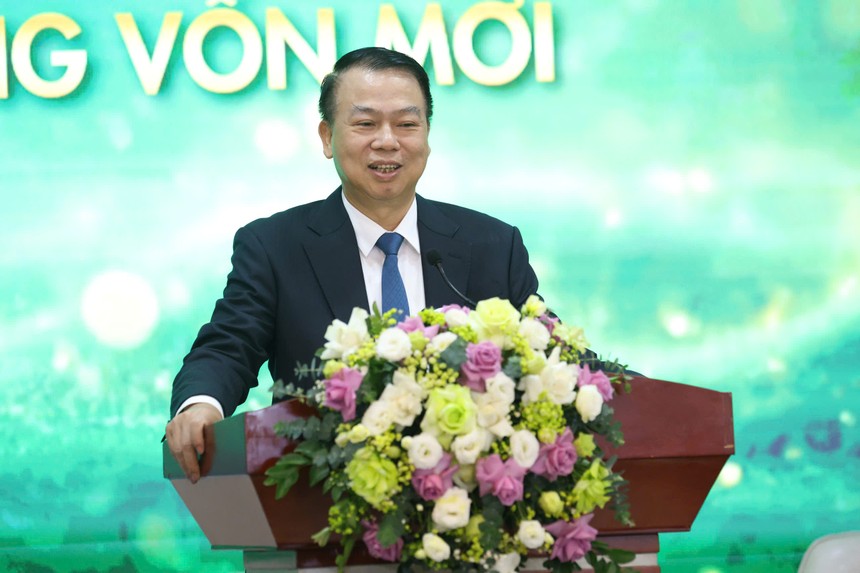 Thứ trưởng Bộ Tài chính Nguyễn Đức Chi phát biểu tại Tọa đàm "Lực đẩy dòng vốn mới" do báo Tài chính Đầu tư tổ chức sáng 23/7 (Ảnh: Dũng Minh)