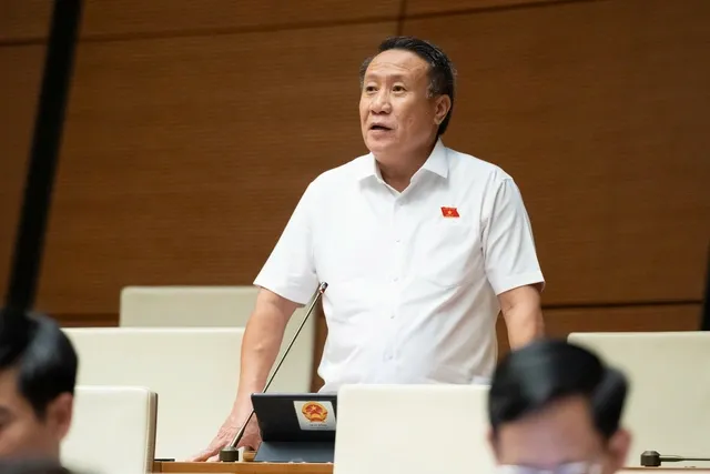 Đại biểu Hà Sỹ Đồng (đoàn Quảng Trị) phát biểu thảo luận chiều 29/10