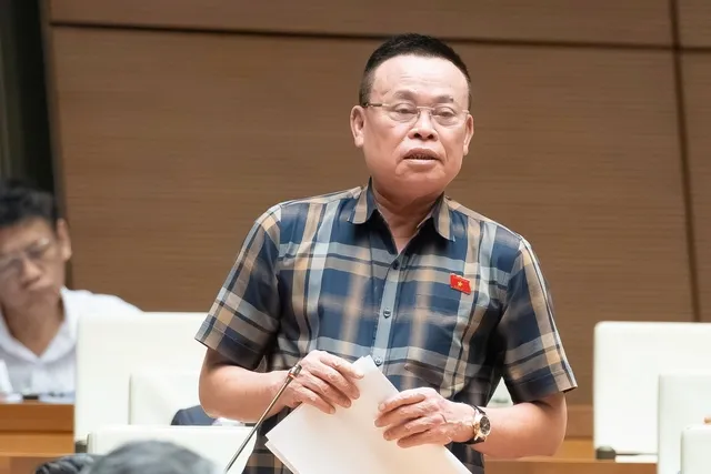 Đại biểu Quốc hội Nguyễn Như So (đoàn Bắc Ninh) phát biểu thảo luận hội trường về kinh tế xã hội sáng 29/10