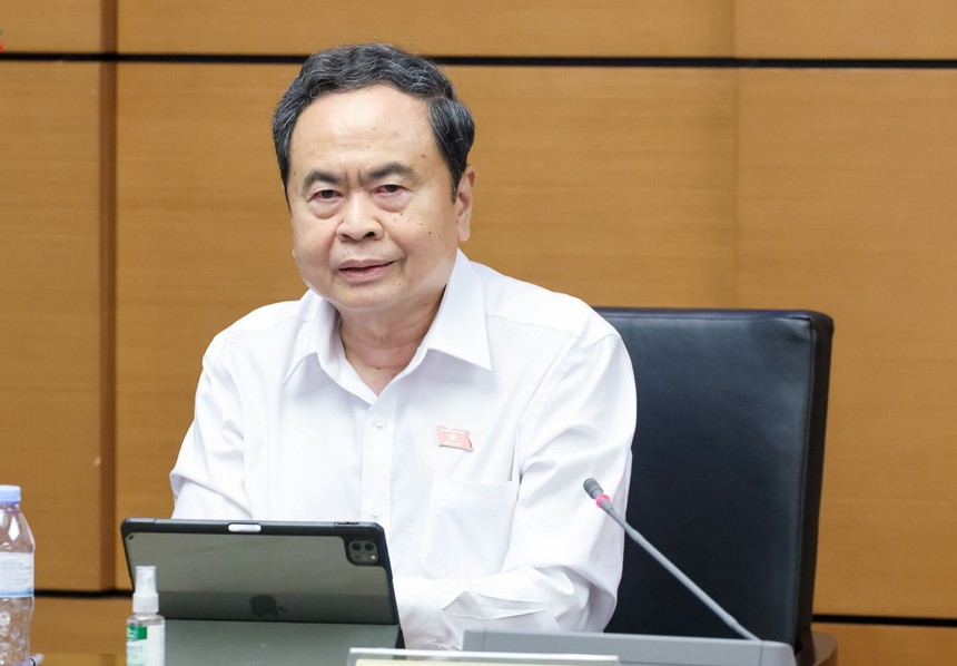 Chủ tịch Quốc hội Trần Thanh Mẫn phát biểu thảo luận tại tổ chiều 20/10