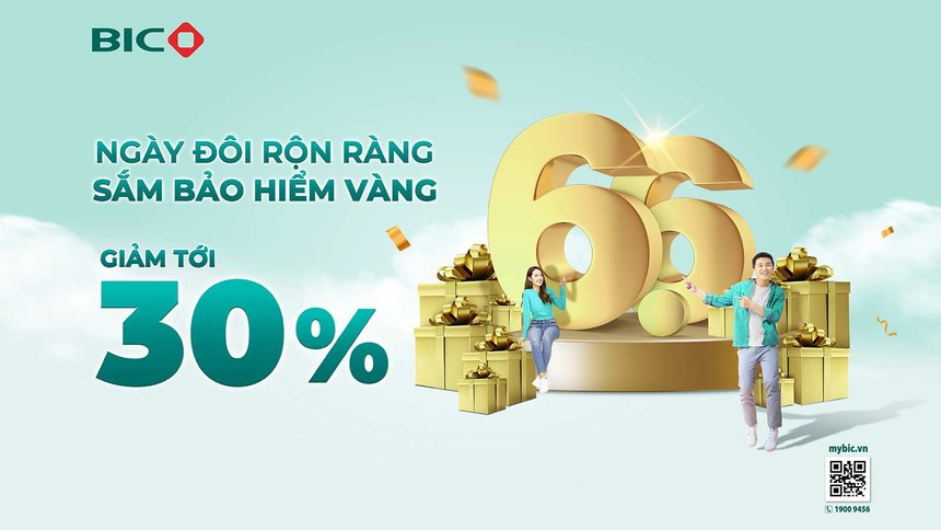 BIC tặng ưu đãi vàng, giảm tới 30% phí bảo hiểm