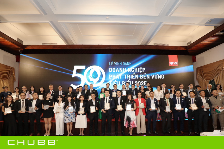 Chubb Life Việt Nam lần đầu được vinh danh tại giải thưởng Top 50 Doanh nghiệp Phát triển bền vững 