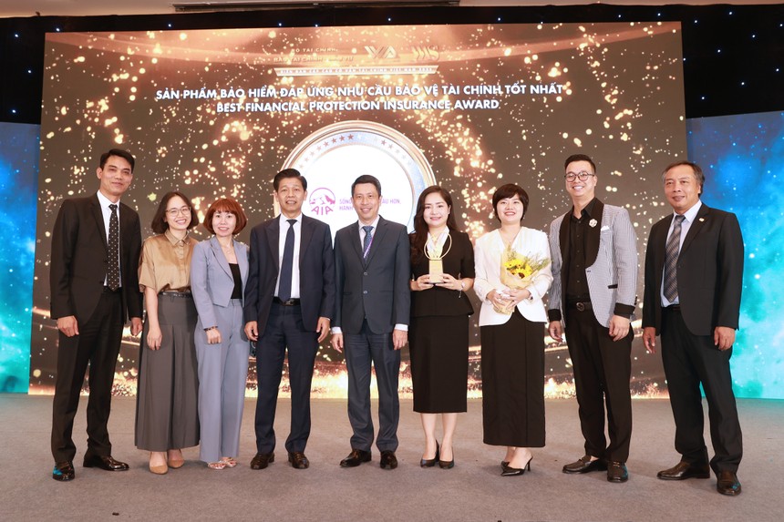 AIA Việt Nam được vinh danh ở hạng mục "Sản phẩm bảo hiểm đáp ứng nhu cầu bảo vệ tài chính tốt nhất”