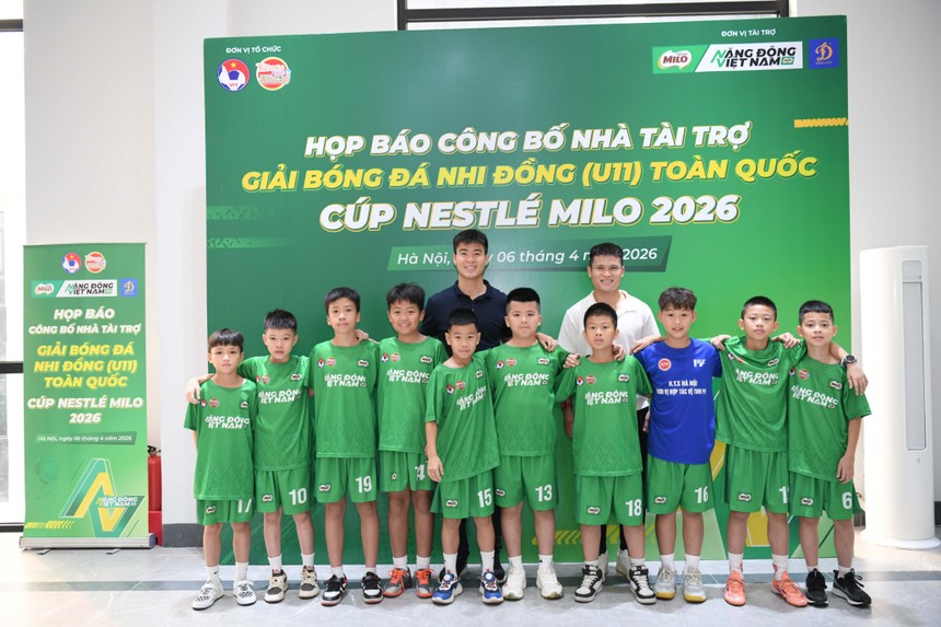 Nestlé MILO tiếp tục đồng hành Giải bóng đá Nhi đồng (U11) toàn quốc 2026