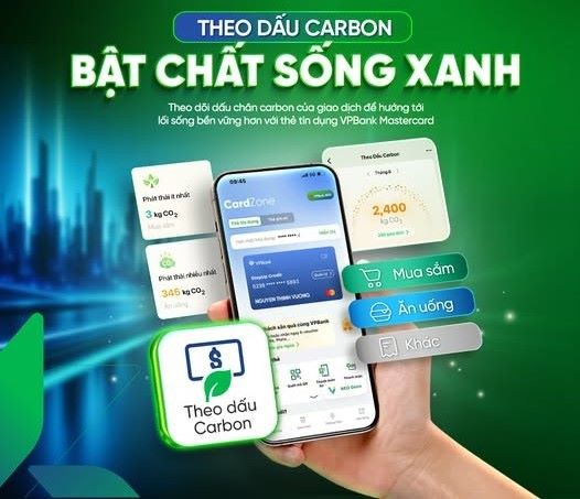 Mastercard và VPBank ra mắt tính năng “Theo dấu Carbon” 