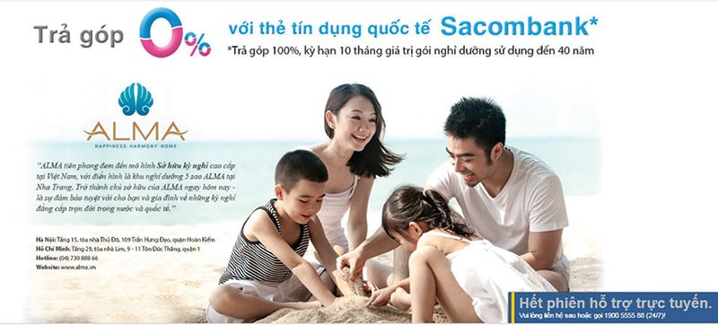 Thẻ tín dụng đồng thương hiệu Sacombank - Alma
