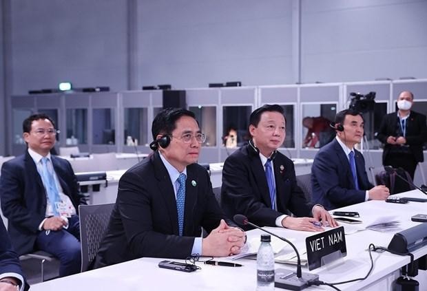 Đoàn Việt Nam tham dự Hội nghị của Liên hợp quốc về biến đổi khí hậu. (Ảnh: Dương Giang/TTXVN).