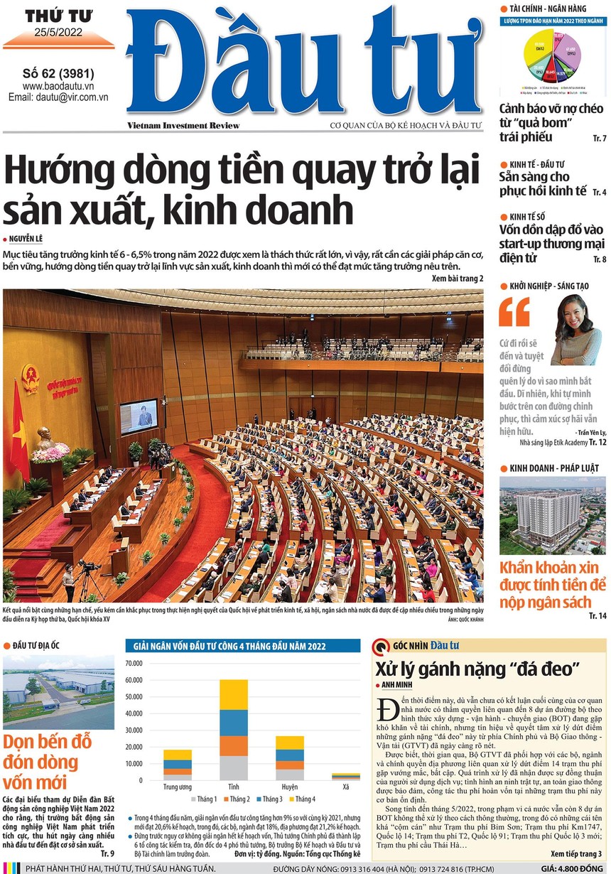 Báo Đầu tư số 62