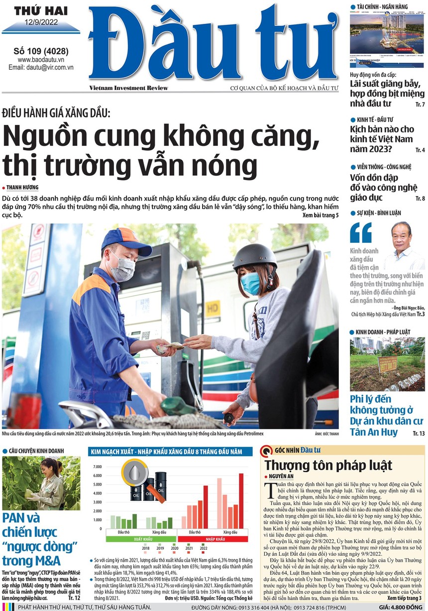 Báo Đầu tư số 109