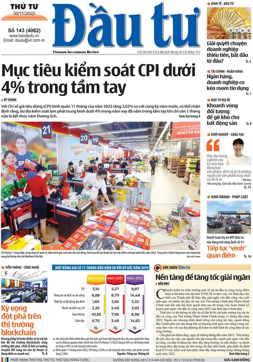 Báo Đầu tư số 143