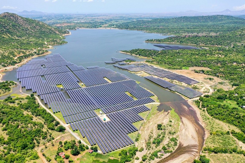 Sở Công thương tỉnh Ninh Thuận đặt mục tiêu thúc đẩy Dự án Điện mặt trời Thiên Tân 1.4 được vận hành thương mại trong tháng 10/2023. Nguồn: T&T Group.