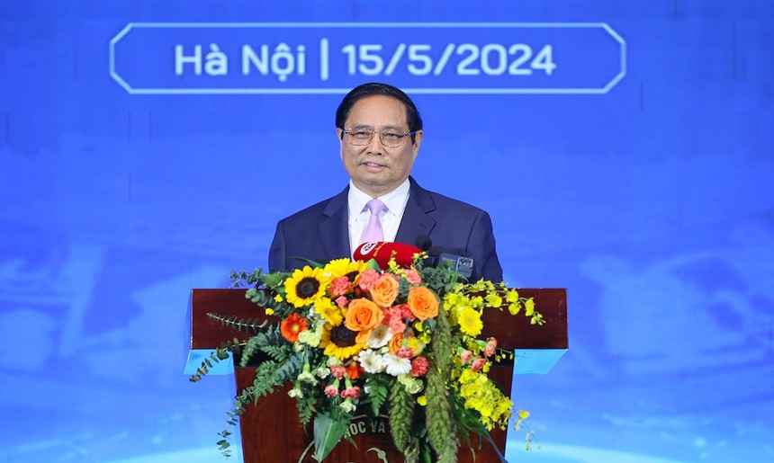 Thủ tướng Phạm Minh Chính: Phát triển khoa học công nghệ, đổi mới sáng tạo với vai trò nền tảng phát triển đất nước nhanh, bền vững là yêu cầu khách quan, lựa chọn khôn ngoan và cần có ưu tiên về nguồn lực. (Ảnh: Nhật Bắc)