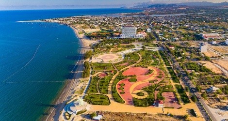 Một góc Ninh Thuận nhìn từ trên cao. Ảnh: VGP