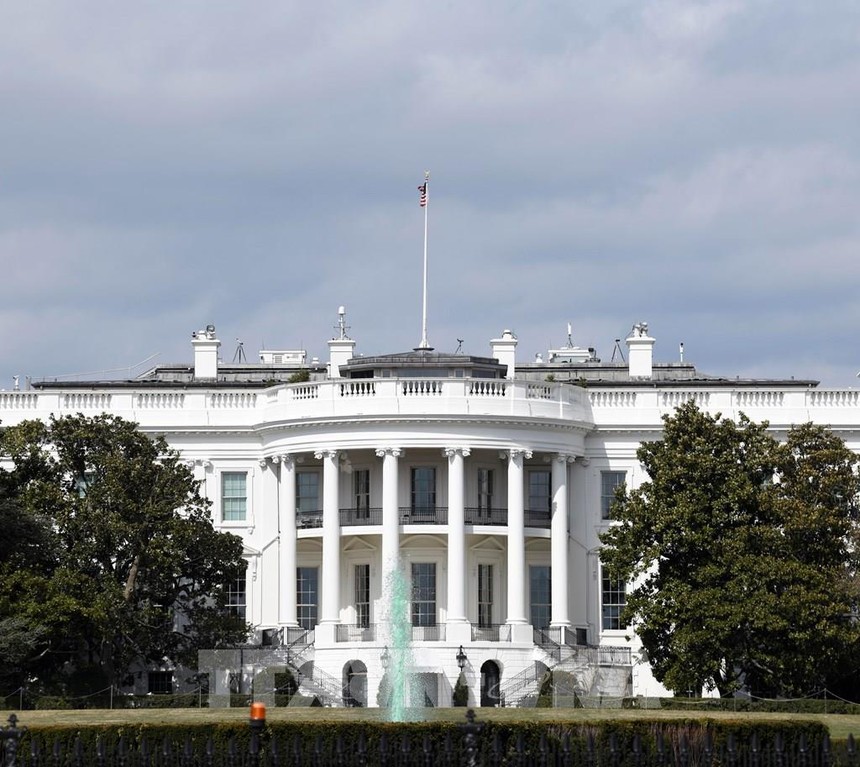 Toàn cảnh Nhà Trắng ở Washington D.C., Mỹ ngày 15/3/2019. (Ảnh: THX/TTXVN)