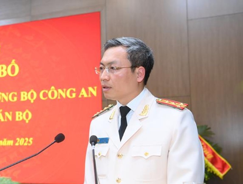 Đại tá Nguyễn Quốc Toản, tân Chánh văn phòng Bộ Công an. Ảnh: BCA