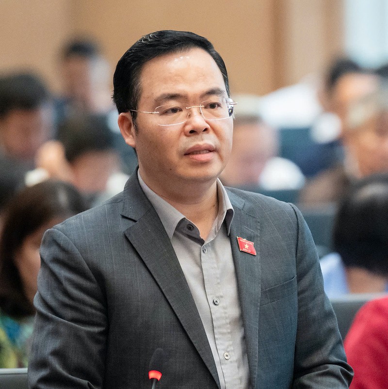 Đại biểu Trần Văn Khải phát biểu - Ảnh: PT. 