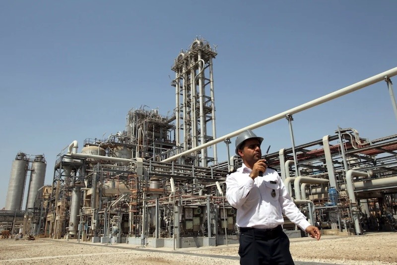 Khu phức hợp hóa dầu Mahshahr ở tỉnh Khuzestan, một vùng đất giàu tài nguyên dầu mỏ của Iran. Ảnh: AFP