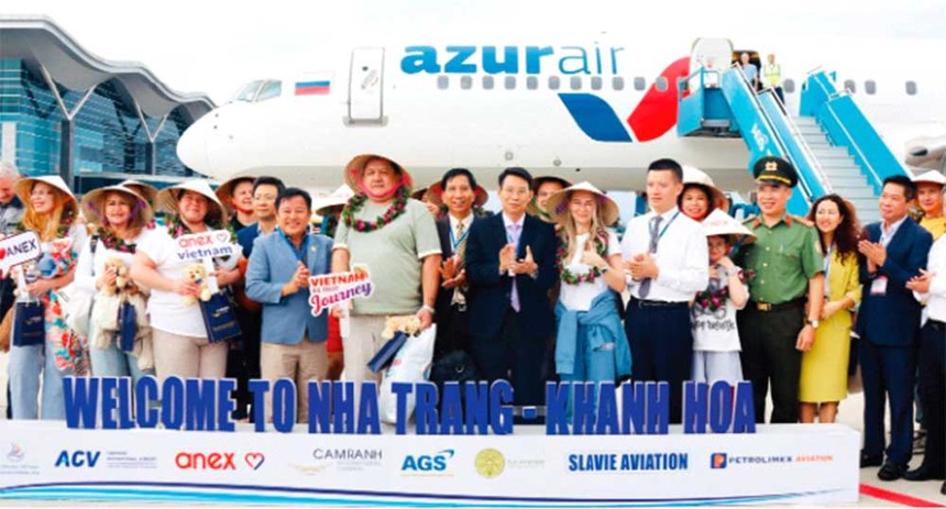Chào đón đoàn du khách Nga đến Khánh Hòa vào trung tuần tháng 3/2025. 