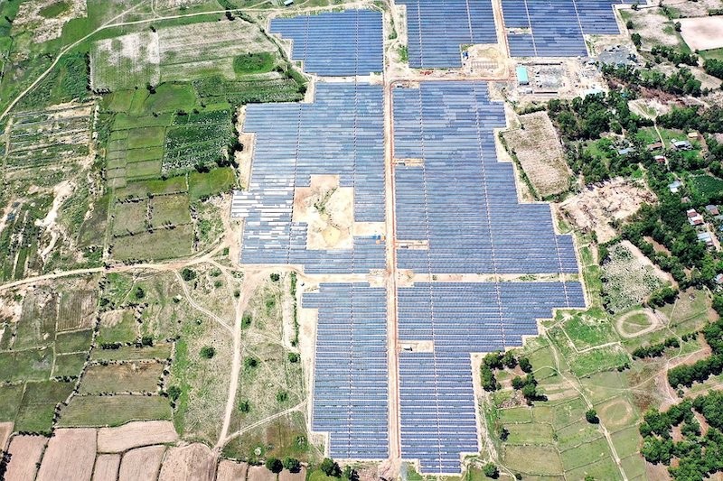 Nhà máy điện mặt trời Lộc Ninh 1 tại Tây Ninh của Tập đoàn Super Energy Corporation PCL. (Ảnh: Super Energy Corporation PCL)