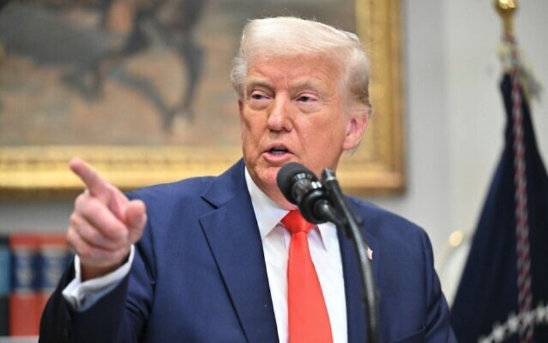 Tổng thống Donald Trump gọi ngày 2/4 là "ngày trọng đại" của nước Mỹ. Ảnh: AFP