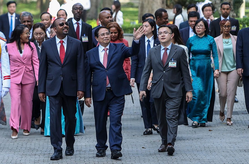 Thủ tướng Phạm Minh Chính đón, hội đàm với Thủ tướng Ethiopia 