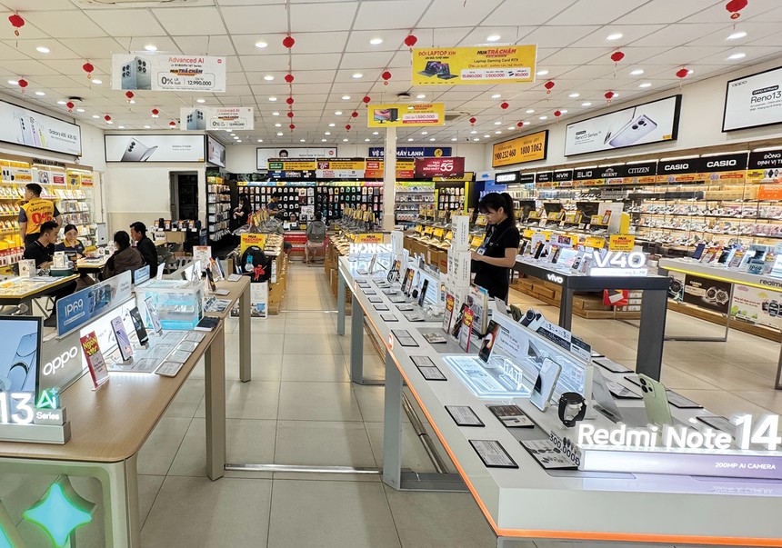 Các doanh nghiệp bán lẻ như Thế giới đi động không chịu ảnh hưởng trực tiếp từ biến động thuế quan 