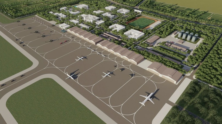 Phối cảnh sân bay Gia Bình