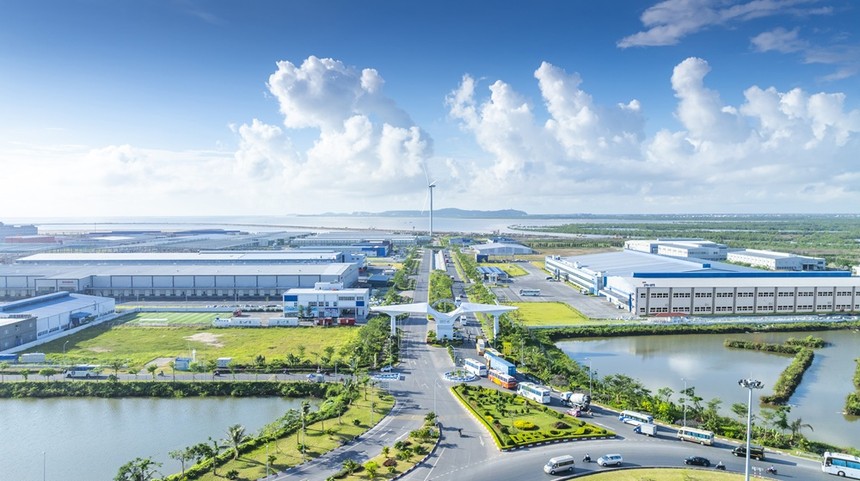 Tổ hợp KCN DEEP C thuộc KKT Đình Vũ - Cát Hải. Ảnh: Huy Dung