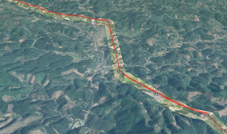 Phối cảnh mặt bằng một cung đoạn của dự án. (Ảnh: EVNNPT)