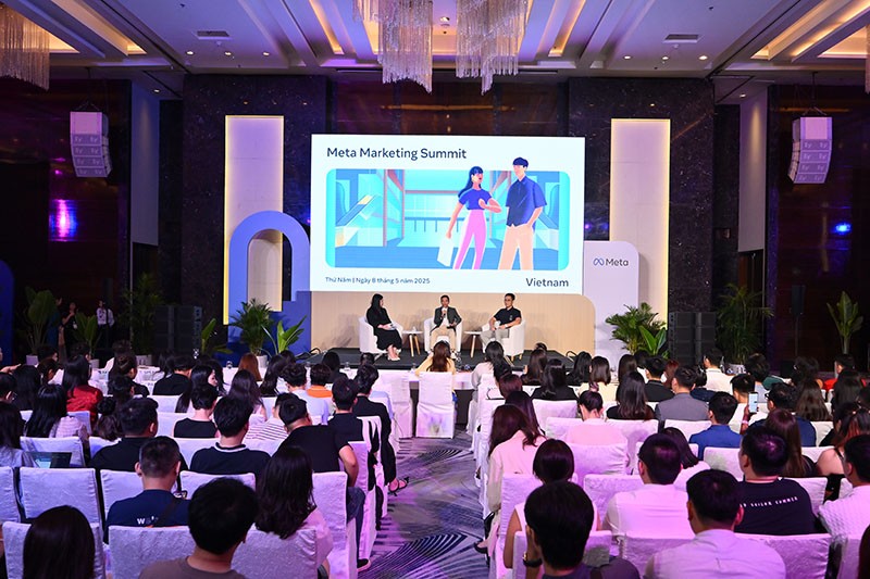 Các doanh nghiệp thảo luận về tiềm năng ứng dụng AI trong kinh doanh tại sự kiện Meta Marketing Summit 2025. 