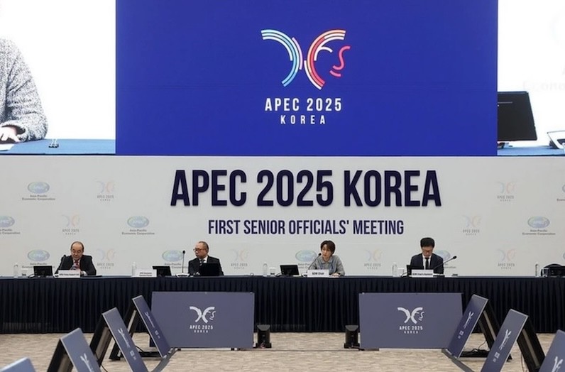 Hội nghị Bộ trưởng Thương mại APEC năm 2025 diễn ra trong 2 ngày 15 và 16/5 tại Hàn Quốc. Ảnh: APEC
