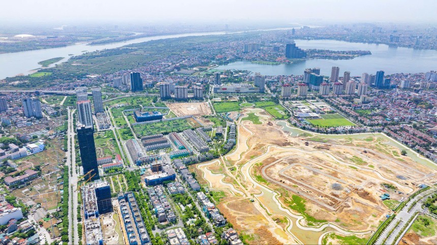 Hình ảnh mới nhất về công viên 65ha nằm trong Khu đô thị Ciputra Tây Hồ - Hà Nội