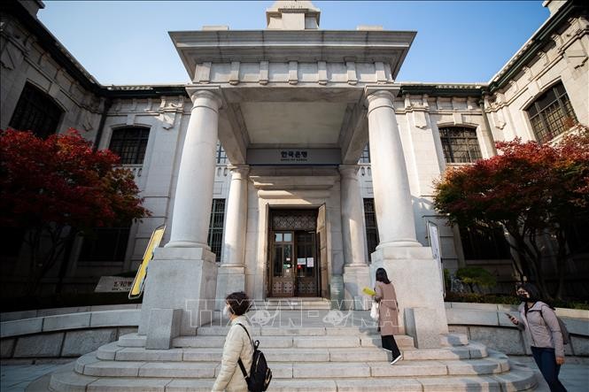 Trụ sở Ngân hàng Trung ương Hàn Quốc (BoK) ở Seoul. Ảnh: THX/TTXVN