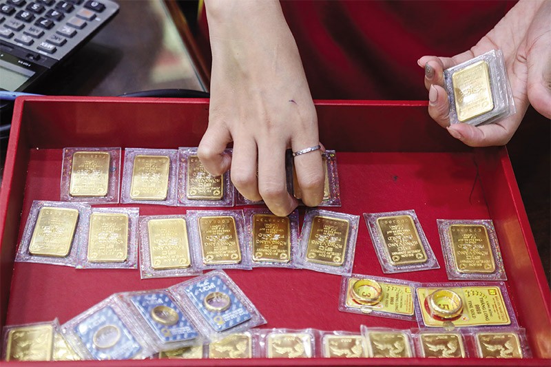 Khi doanh nghiệp được nhập khẩu vàng, giá vàng trong nước sẽ ổn định hơn. Ảnh: Đức Thanh 