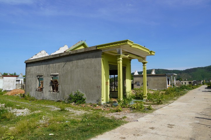 Khu vực còn vướng mặt bằng tại các dự án thuộc Trung tâm Điện lực Quảng Trạch