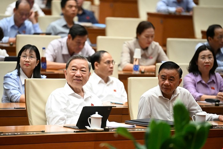 Phiên họp sáng 12/6 của Quốc hội.