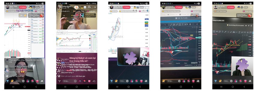 Chỉ cần tìm kiếm cụm từ “đầu tư chứng khoán”, người dùng có thể thấy hàng ngàn video ngắn, vô vàn TikTok livestream hàng ngày
