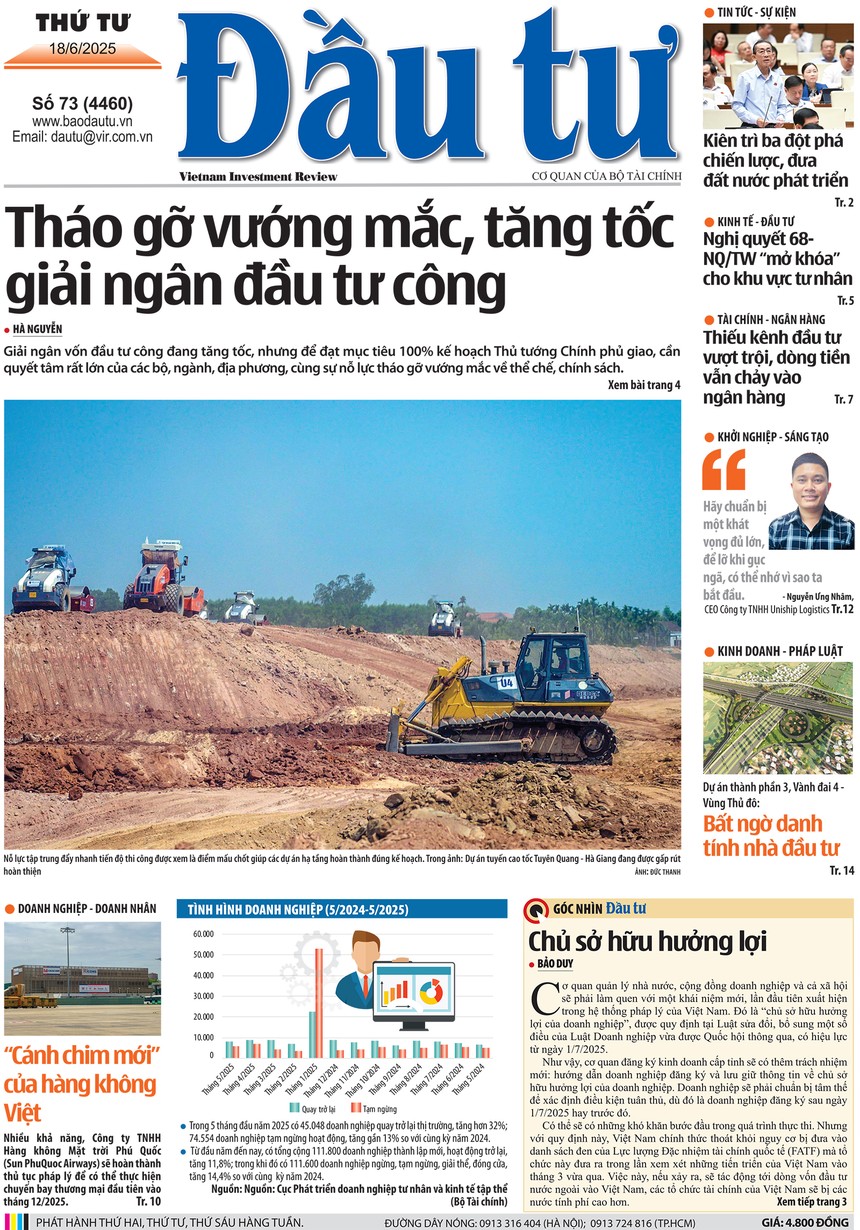Báo Đầu tư số 73