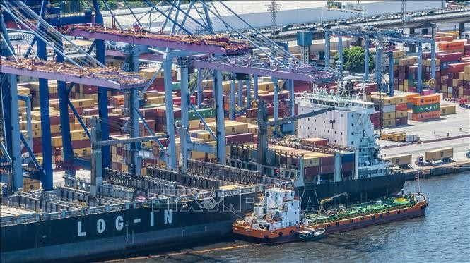 Quang cảnh cảng hàng hoá ở Rio de Janeiro, Brazil. Ảnh: THX/TTXV