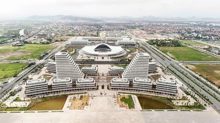 Trung tâm Chính trị - Hành chính TP Hải Phòng là trụ sở của tất cả các cơ quan Đảng, chính quyền, Mặt trận Tổ quốc, tổ chức chính trị - xã hội của thành phố Hải Phòng mới. Ảnh: Lê Tân