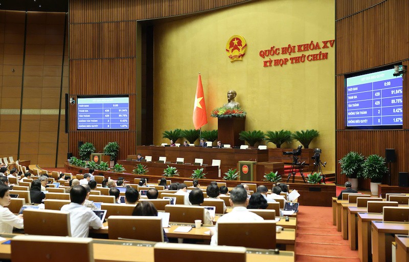 Quốc hội đã thông qua Luật sửa đổi, bổ sung một số điều của Bộ luật Hình sự - Ảnh: Duy Linh. 