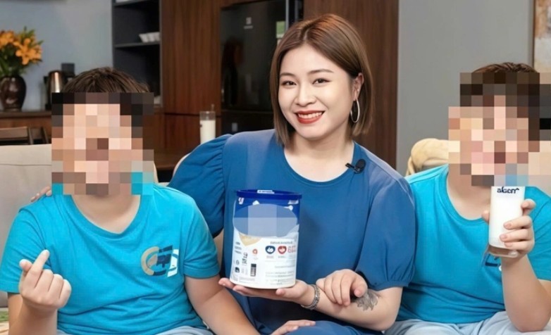 MC Hoàng Linh trong quảng cáo sản phẩm dinh dưỡng.