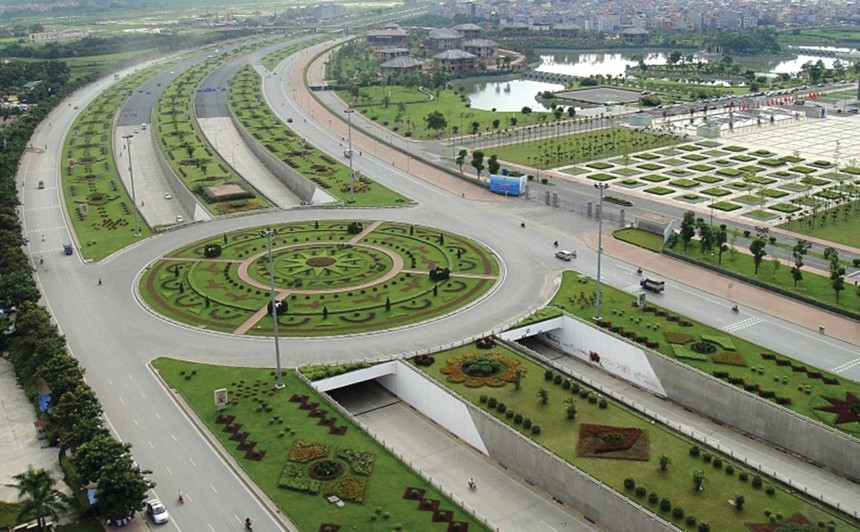 Đại lộ Tây Thăng Long đang tăng tốc hoàn thiện, trở thành trục kết nối chiến lược phía Tây Hà Nội