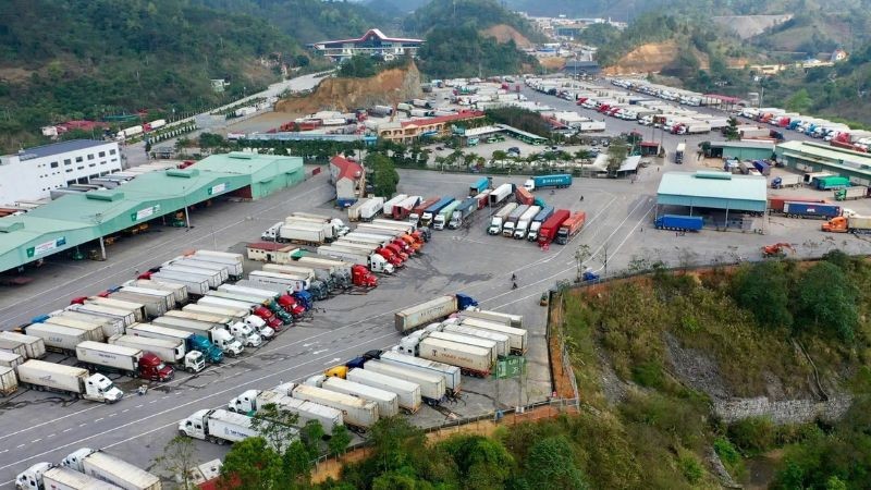 Khu vực Cửa khẩu quốc tế Hữu Nghị, tỉnh Lạng Sơn. (Ảnh tư liệu)