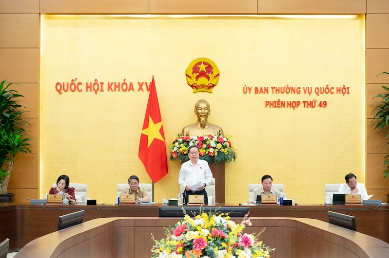  Chủ tịch Quốc hội Trần Thanh Mẫn phát biểu khai mạc phiên họp - Ảnh: PT. 