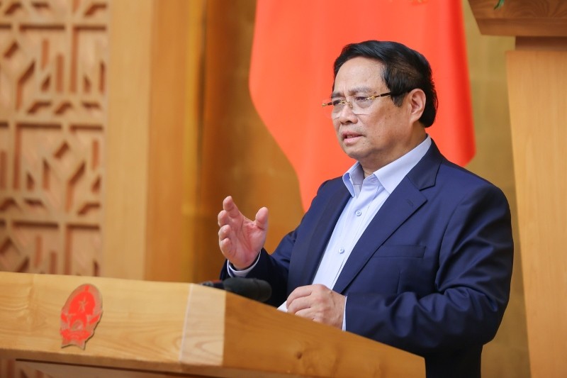 Thủ tướng Phạm Minh Chính chủ trì phiên họp Chính phủ thường kỳ tháng 8/2025. Ảnh: VGP/Nhật Bắc