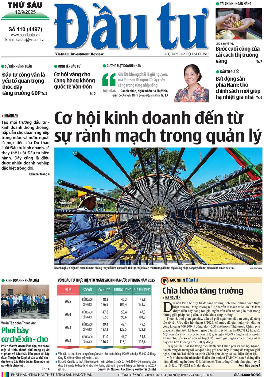 Báo Đầu tư số 110