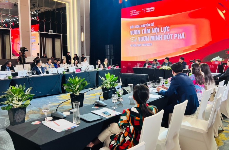 Diễn đàn Kinh tế tư nhân Việt Nam (VPSF) 2025, phiên chuyên đề "Vươn tầm nội lực" để "Vươn mình đột phá". Ảnh: Nhung Bùi