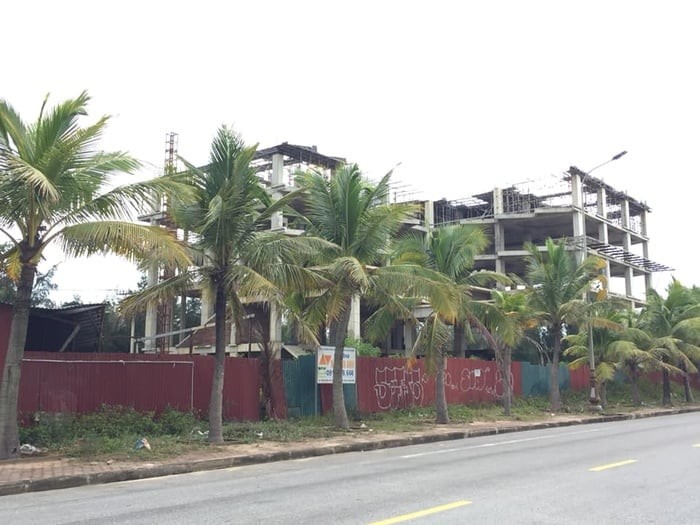 Dự án Khu du lịch nghỉ dưỡng Thành An bị chậm tiến độ nhiều năm. Ảnh: Vĩnh Chi